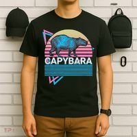 Capybara Retro T-Shirt thumb 6