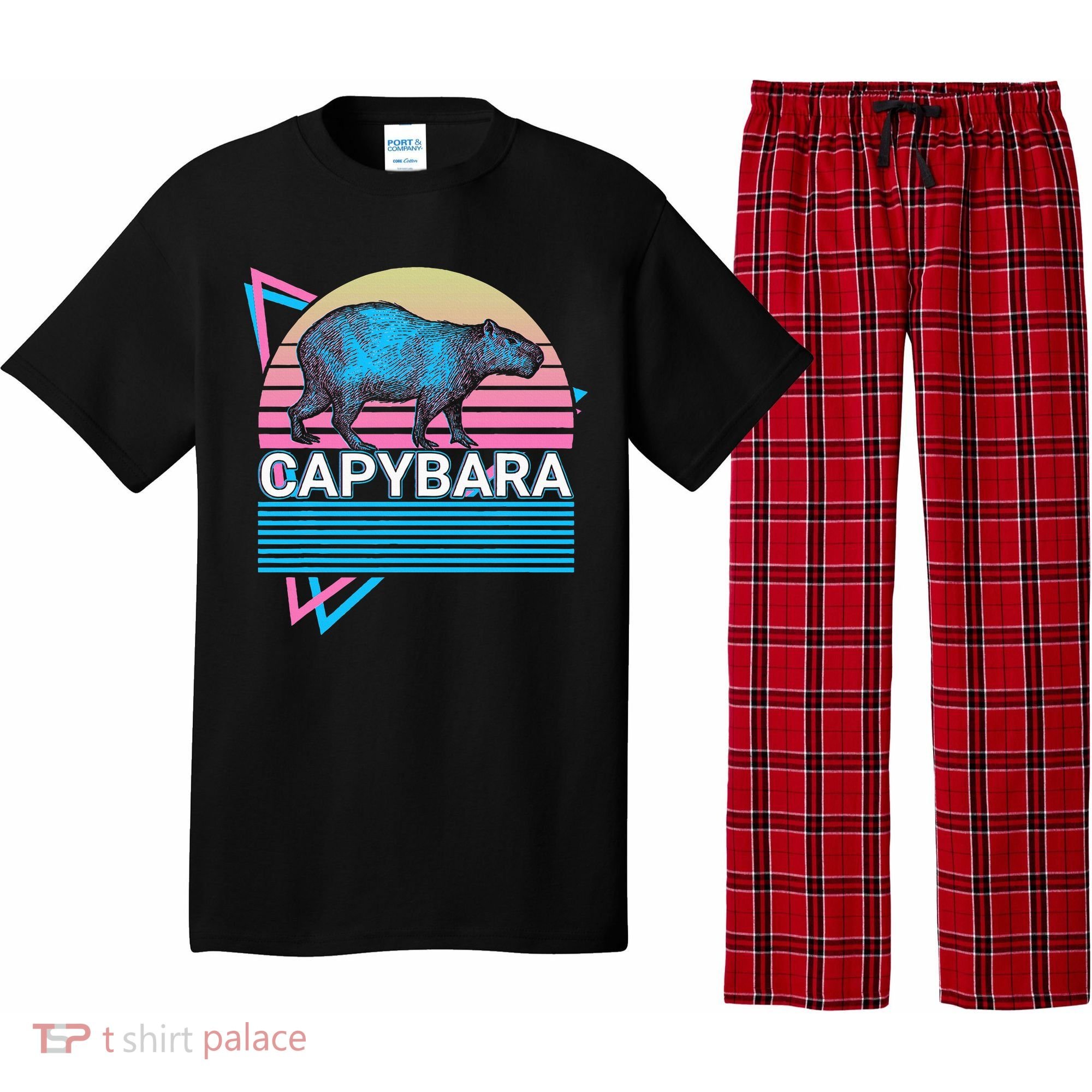 Capybara Retro Pajama Set