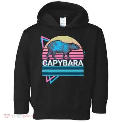 Capybara Retro Toddler Hoodie