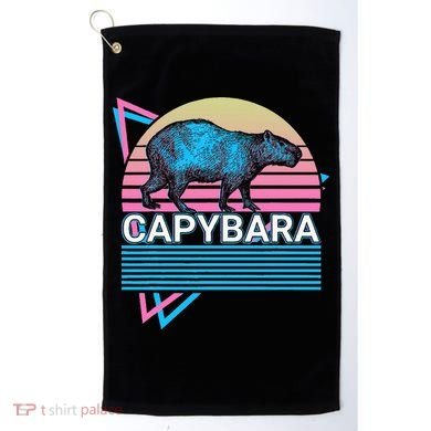 Capybara Retro Golf Towel
