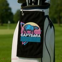 Capybara Retro Golf Towel thumb 2