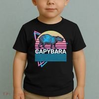 Capybara Retro Toddler T-Shirt thumb 2