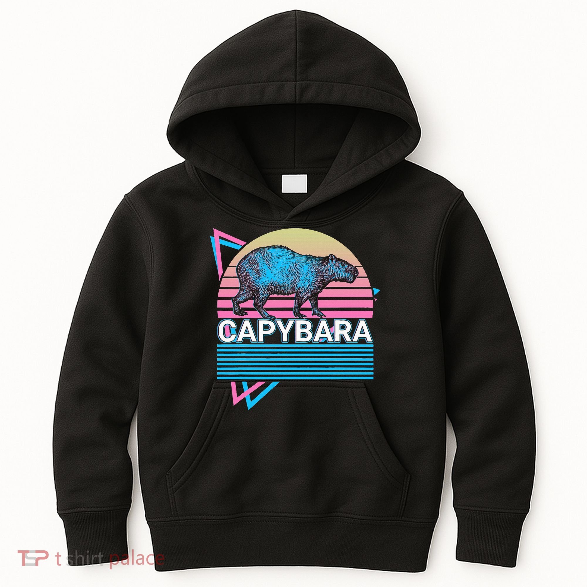 Capybara Retro Kids Hoodie