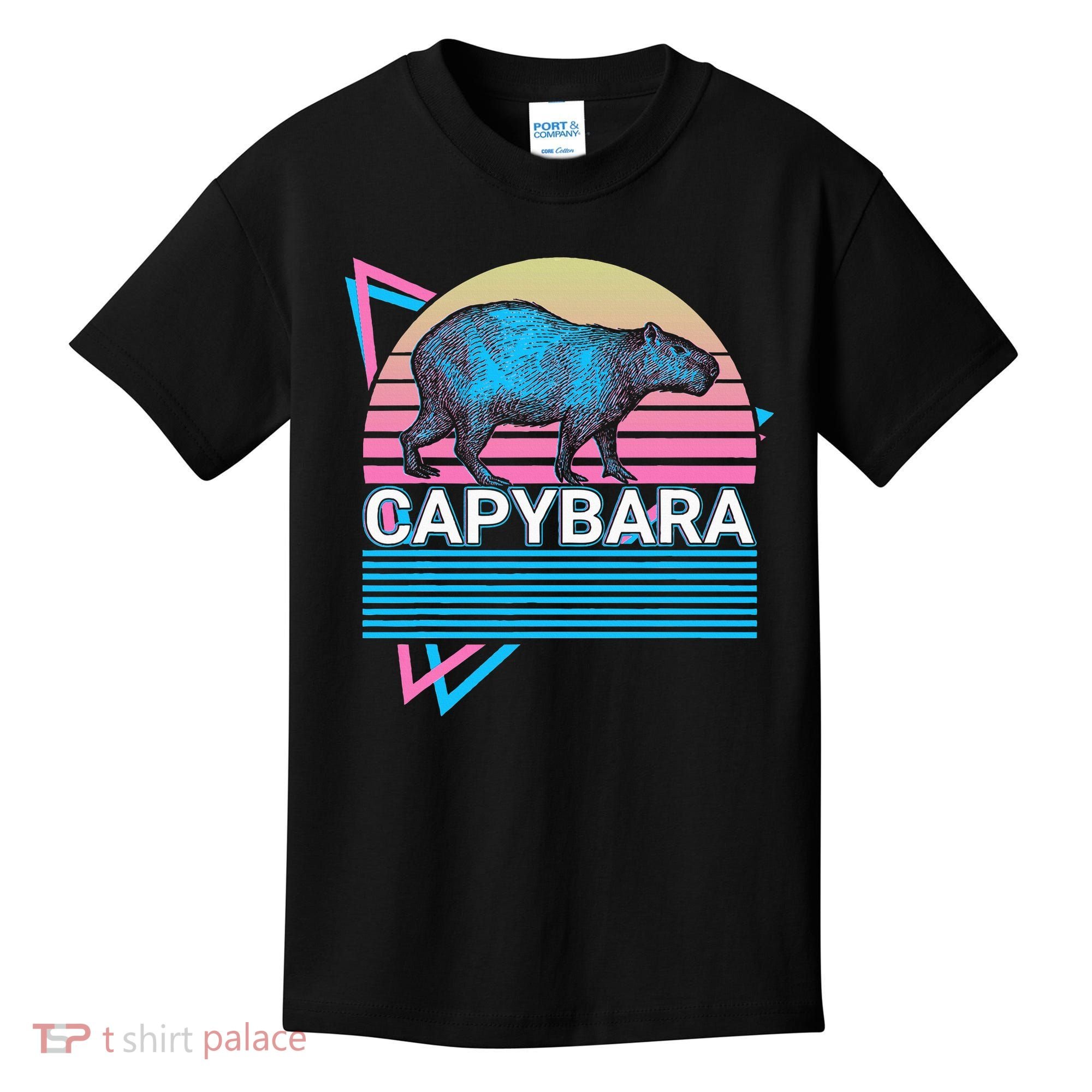 Capybara Retro Kids T-Shirt