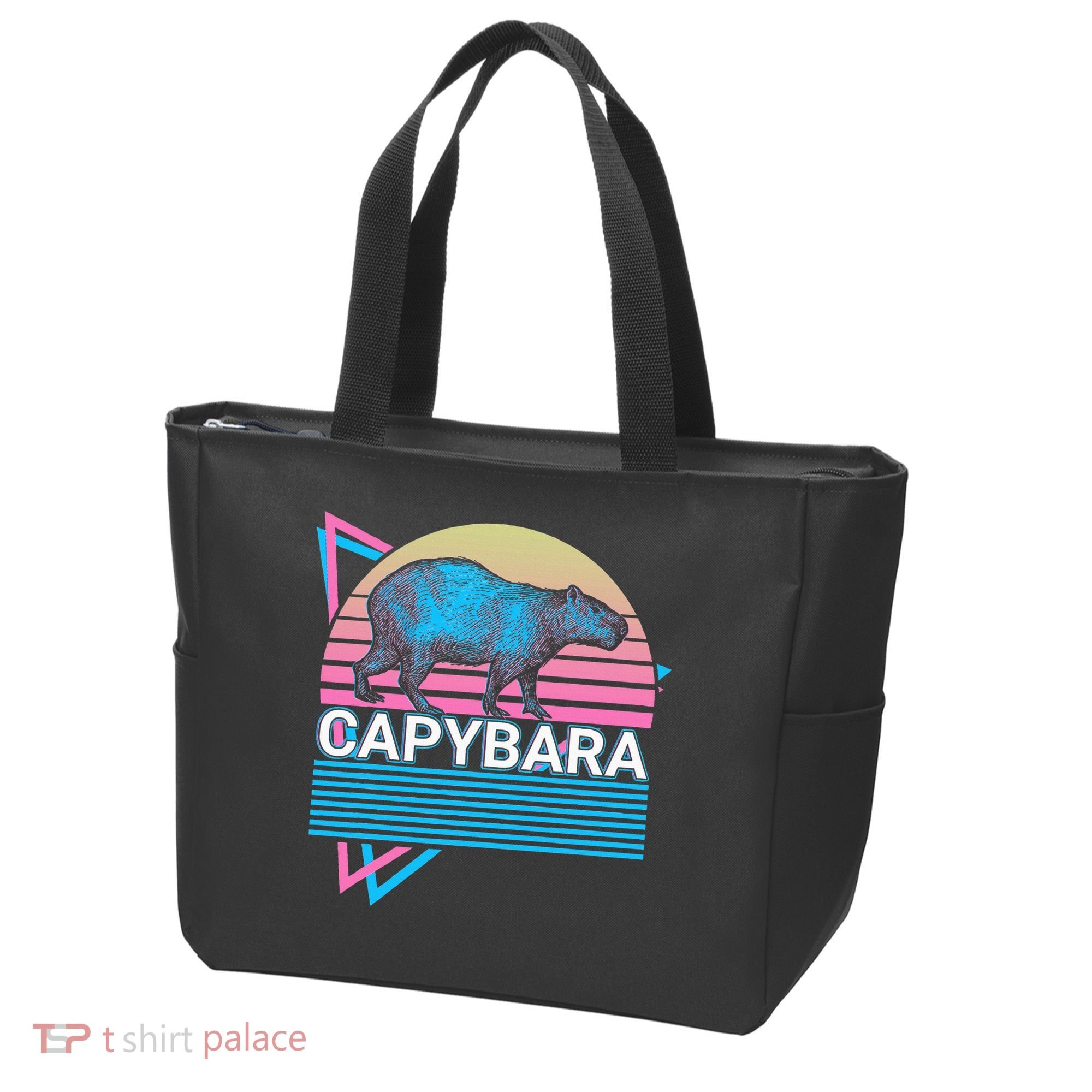 Capybara Retro Tote Bag