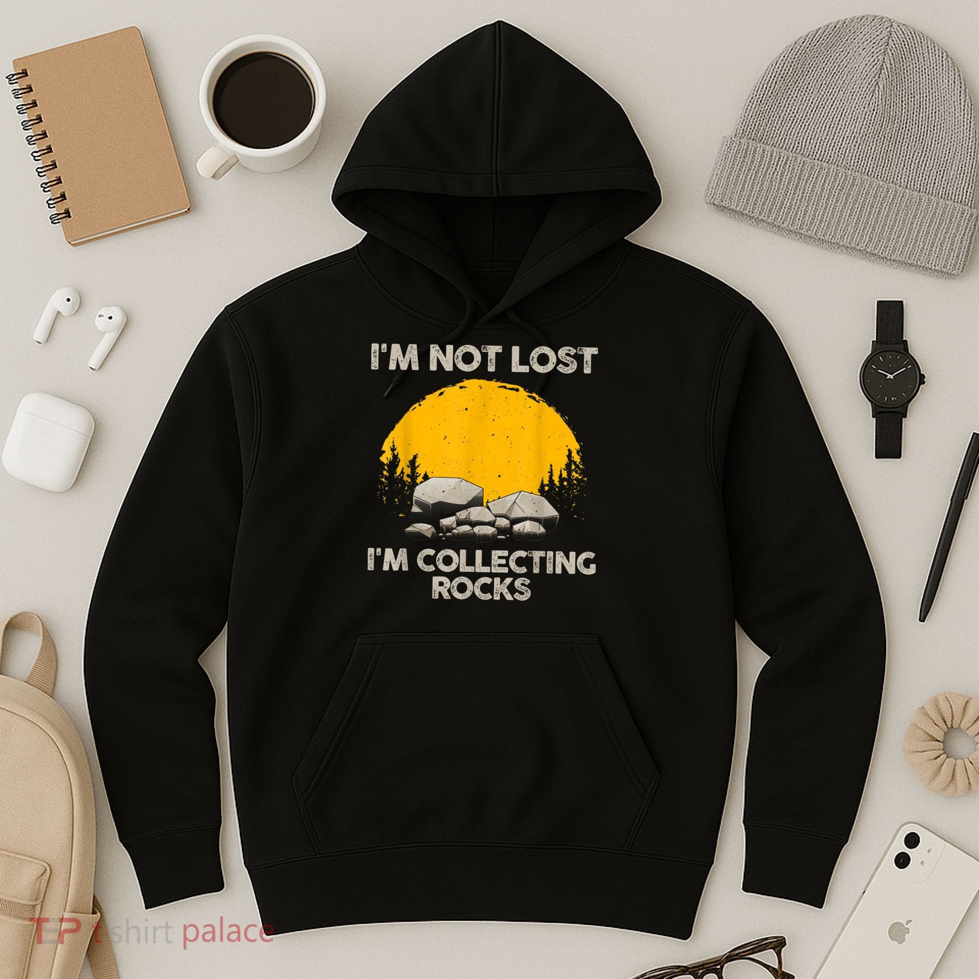 Cool Rock Collecting For Men Women Geologist Rock Hounds Hoodie