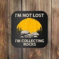 Cool Rock Collecting For Men Women Geologist Rock Hounds Coaster thumb 0