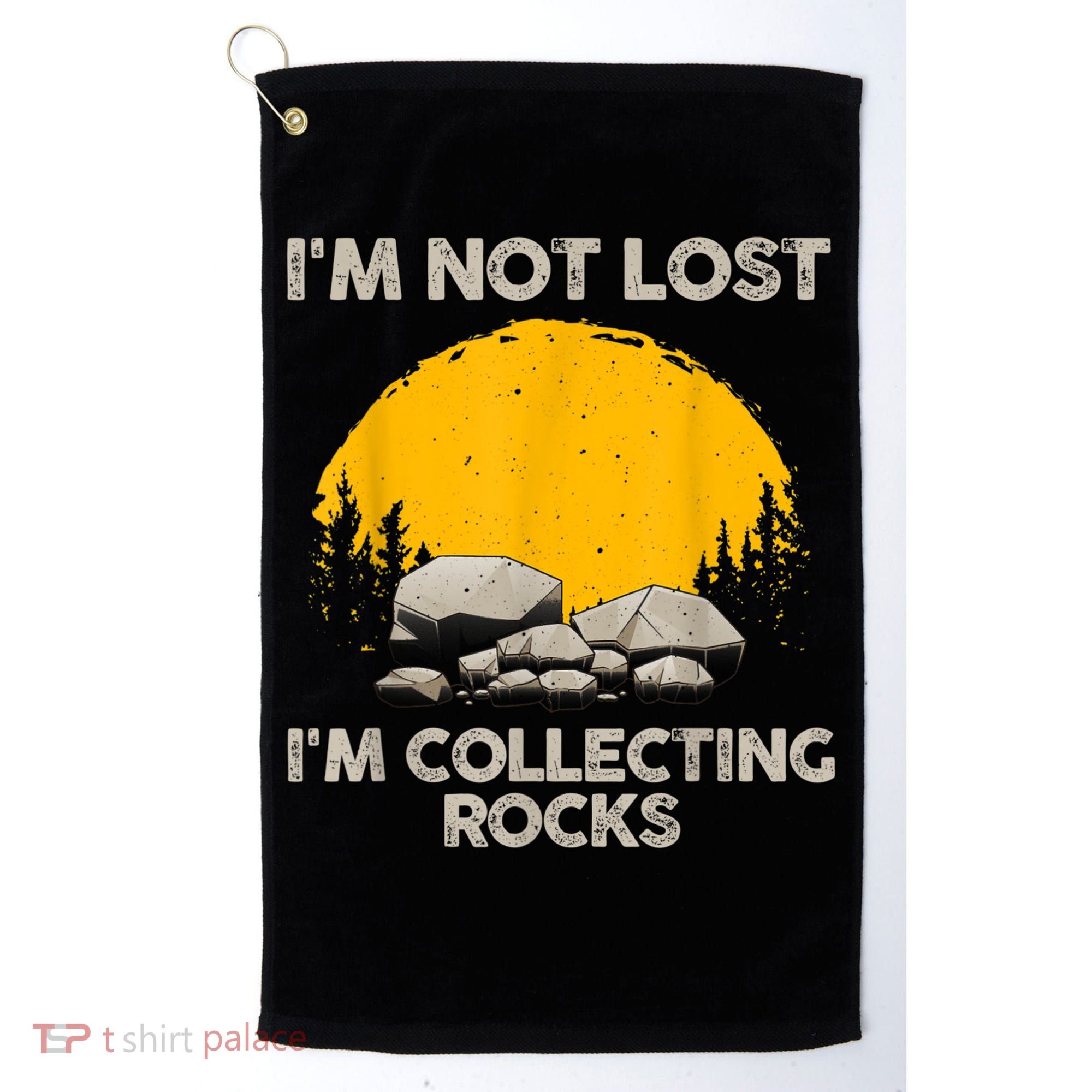 Cool Rock Collecting For Men Women Geologist Rock Hounds Golf Towel