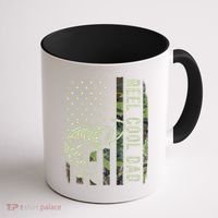 Cute Reel Cool Dad Camouflage American Flag Fathers Day Coffee Mug thumb 1
