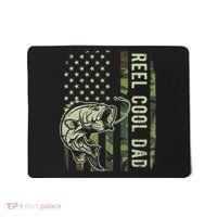 Cute Reel Cool Dad Camouflage American Flag Fathers Day Mousepad thumb 0