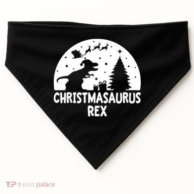 Christmasaurus Rex USA-Made Doggie Bandana