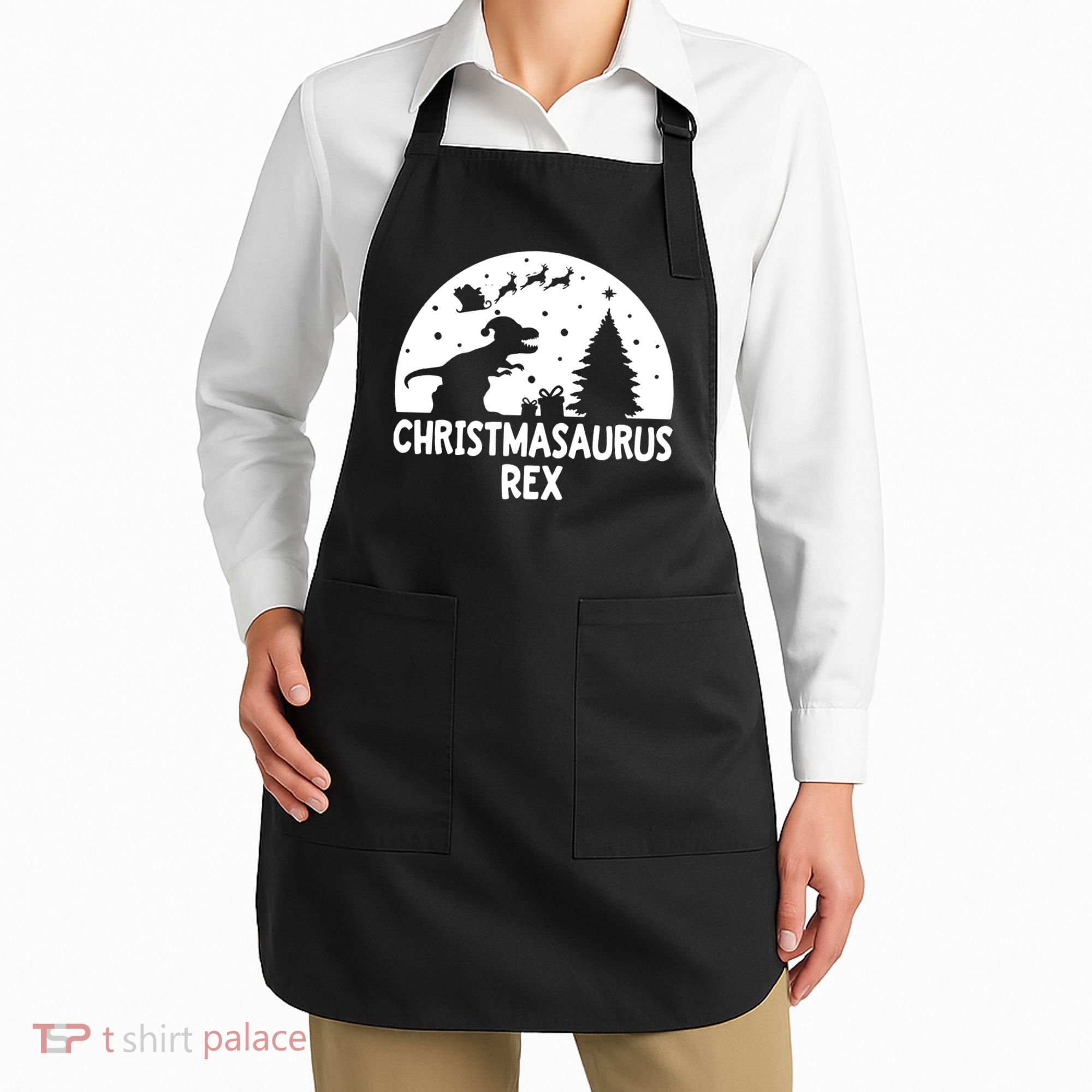 Christmasaurus Rex Apron