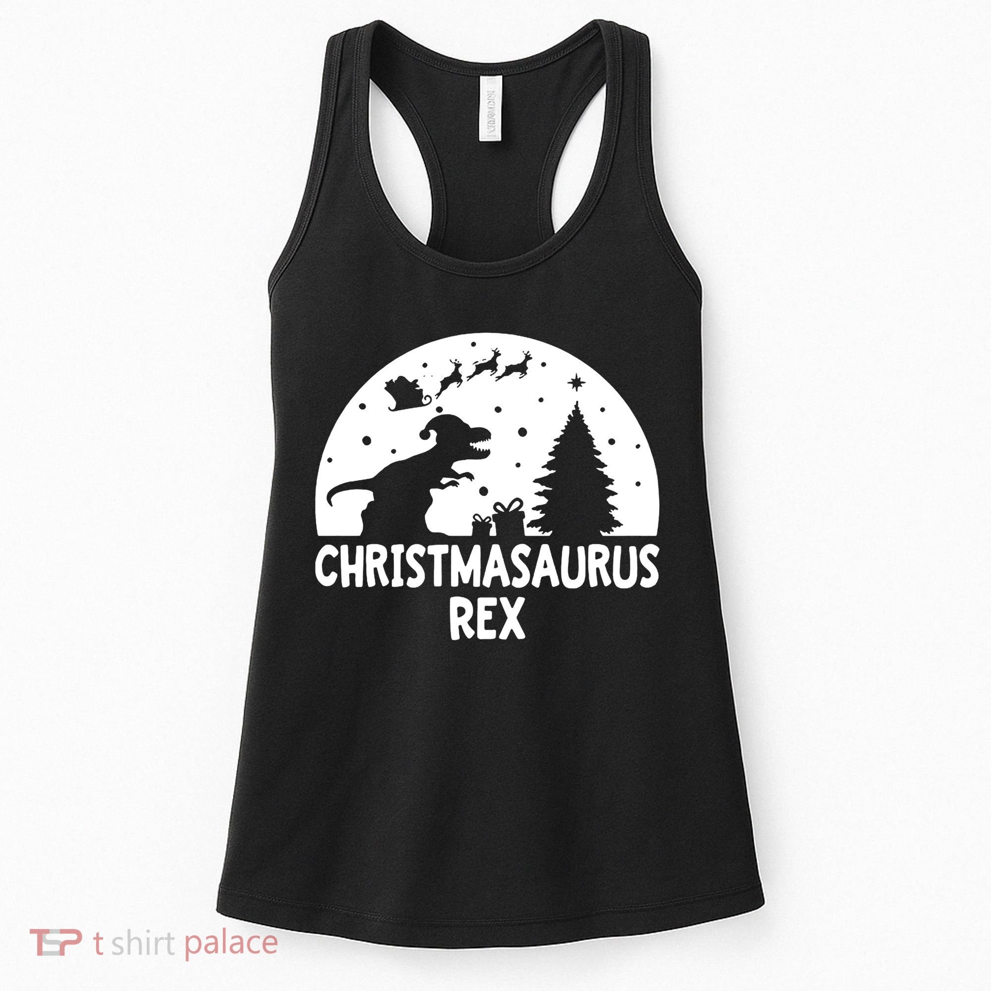 Christmasaurus Rex Women's Tank Top