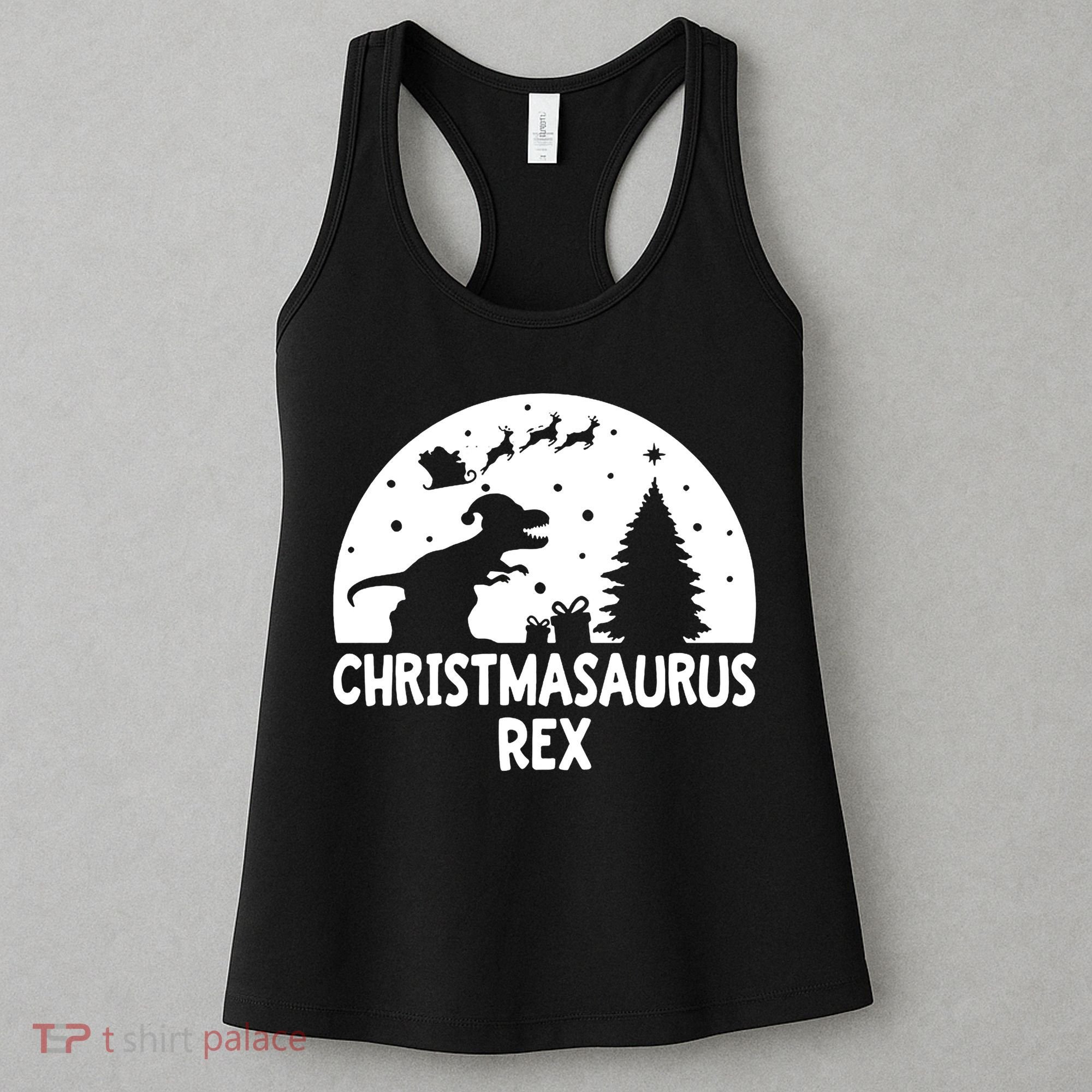 Christmasaurus Rex Women's Tank Top