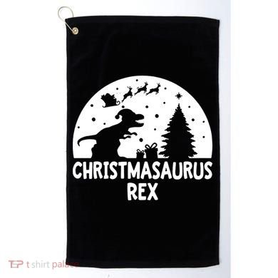 Christmasaurus Rex Golf Towel