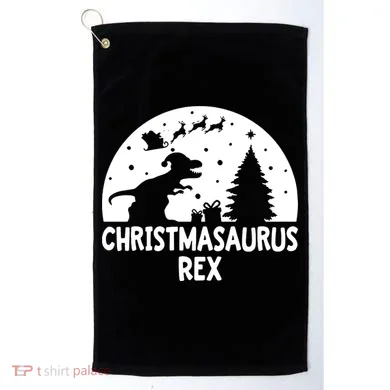 Christmasaurus Rex Golf Towel