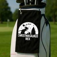 Christmasaurus Rex Golf Towel thumb 2