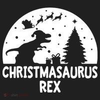Christmasaurus Rex Golf Towel thumb 3