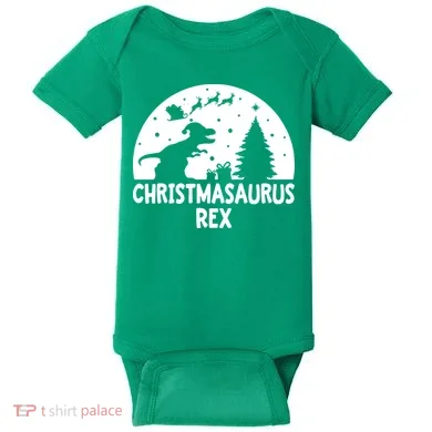 Christmasaurus Rex Baby Bodysuit