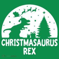 Christmasaurus Rex Baby Bodysuit thumb 2