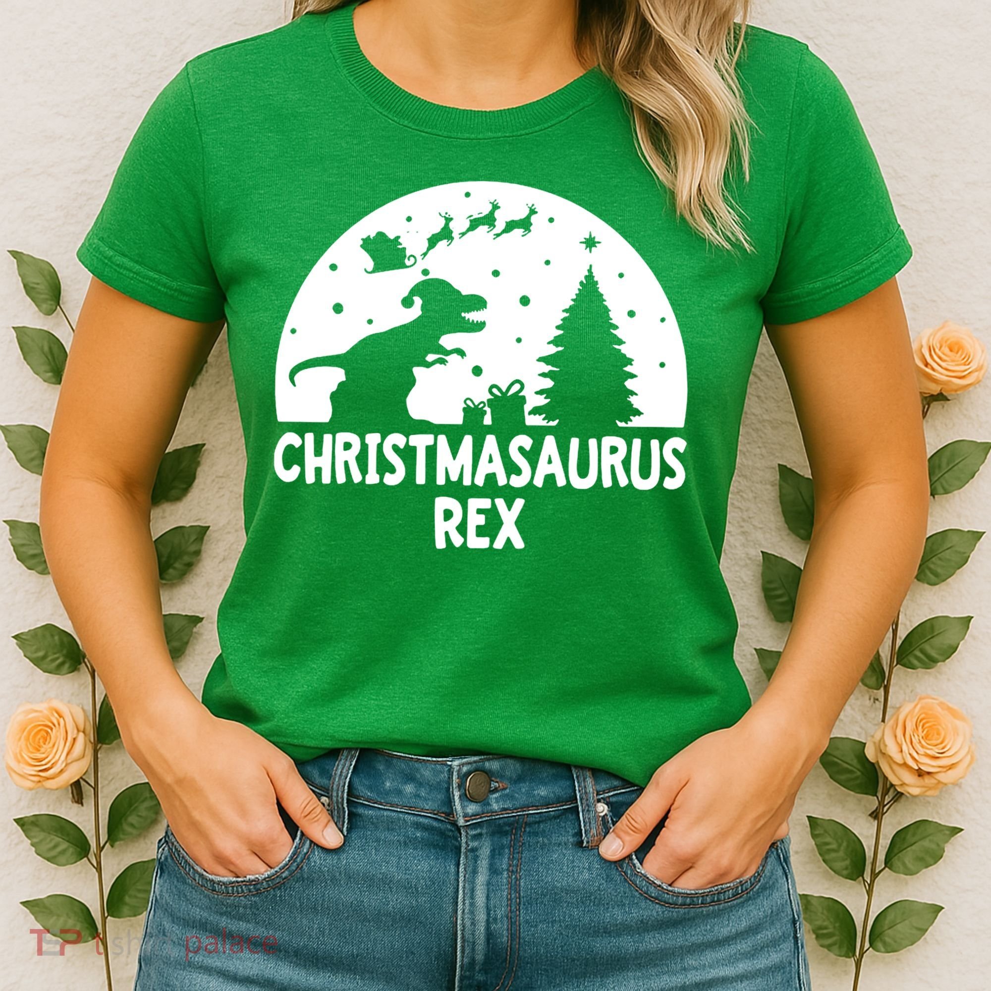 Christmasaurus Rex Women's T-Shirt