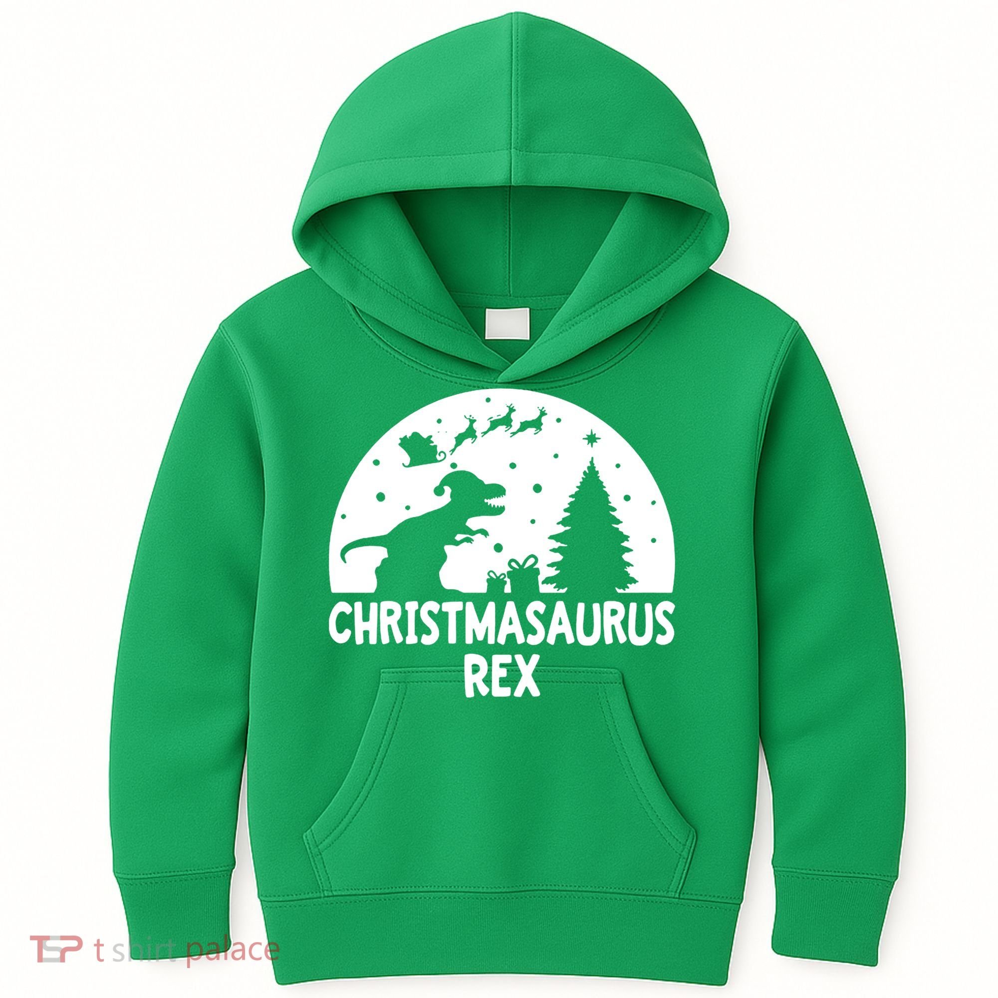 Christmasaurus Rex Kids Hoodie