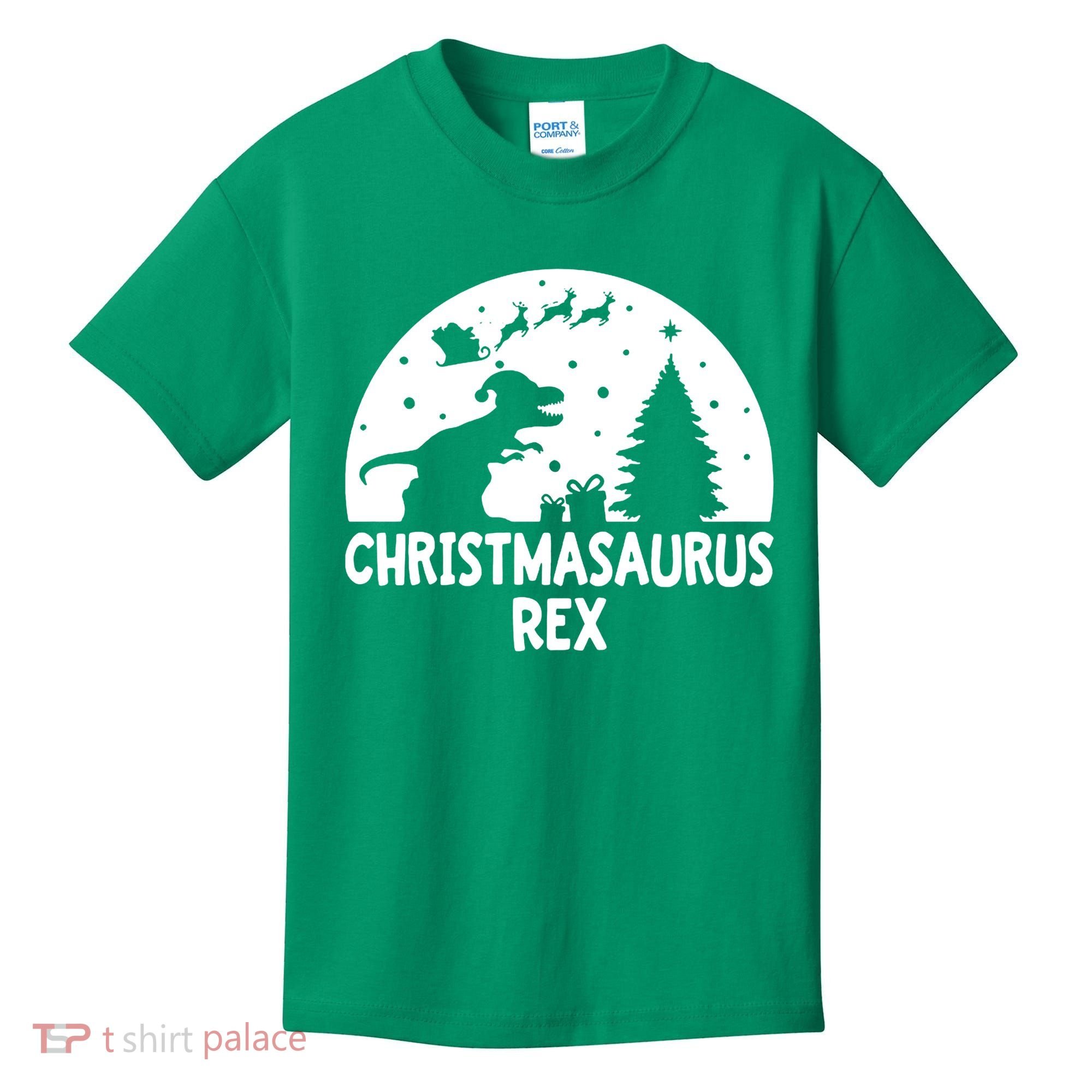 Christmasaurus Rex Kids T-Shirt