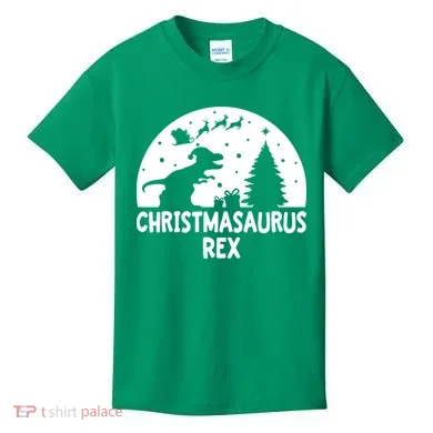 Christmasaurus Rex Kids T-Shirt