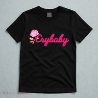 Crybaby Rose Cry Baby Kawaii Hipster Soft Girl Slogan T-Shirt thumb 5