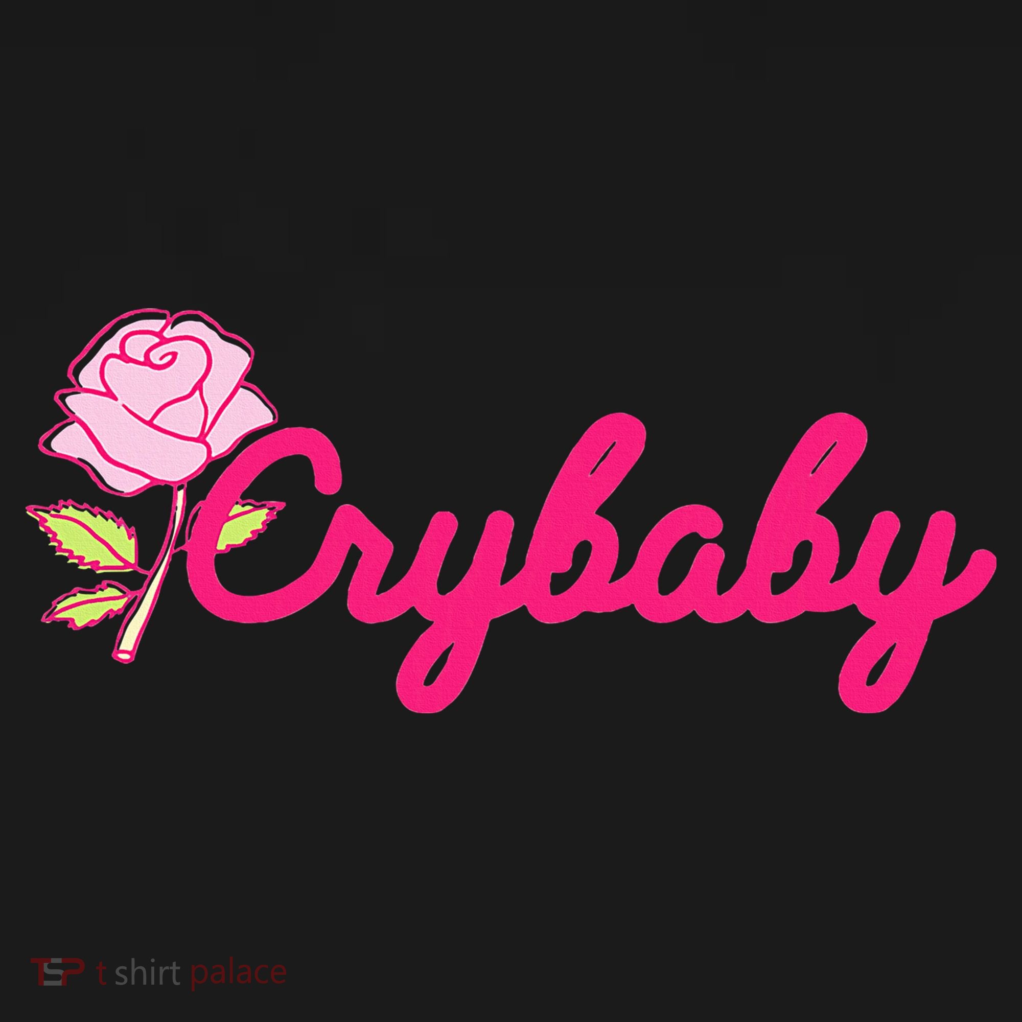 Crybaby Rose Cry Baby Kawaii Hipster Soft Girl Slogan Coaster
