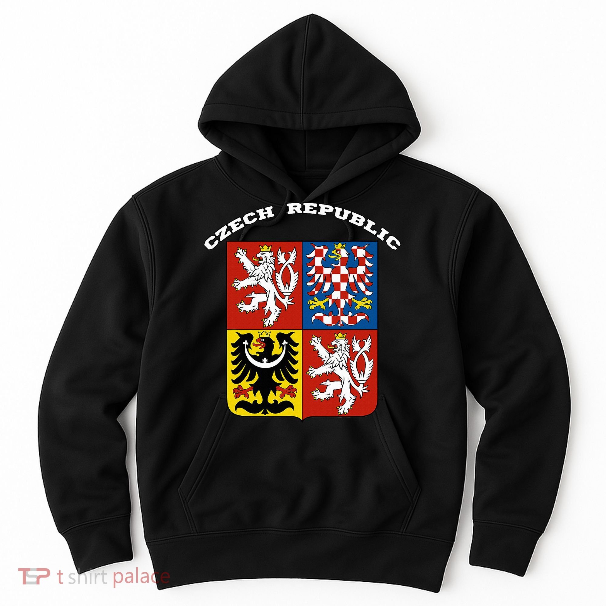 Czech Republic Coat Of Arms Flag Souvenir Prague Hoodie