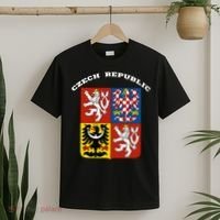Czech Republic Coat Of Arms Flag Souvenir Prague T-Shirt thumb 2