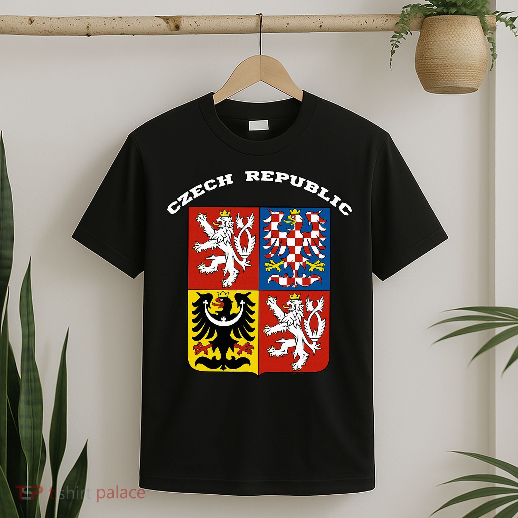 Czech Republic Coat Of Arms Flag Souvenir Prague T-Shirt