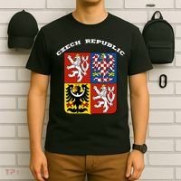 Czech Republic Coat Of Arms Flag Souvenir Prague T-Shirt thumb 6