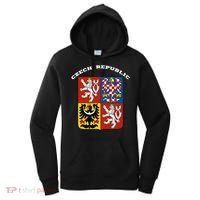 Czech Republic Coat Of Arms Flag Souvenir Prague Women's Hoodie thumb 0