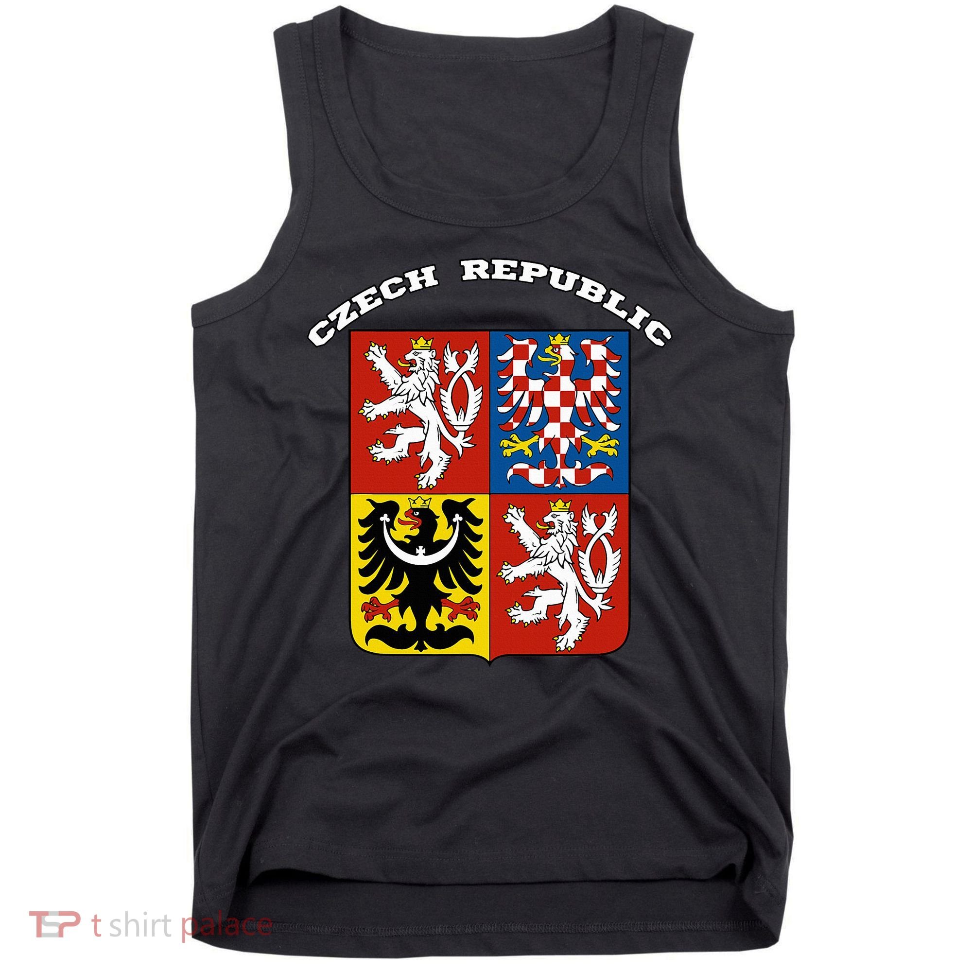 Czech Republic Coat Of Arms Flag Souvenir Prague Tank Top