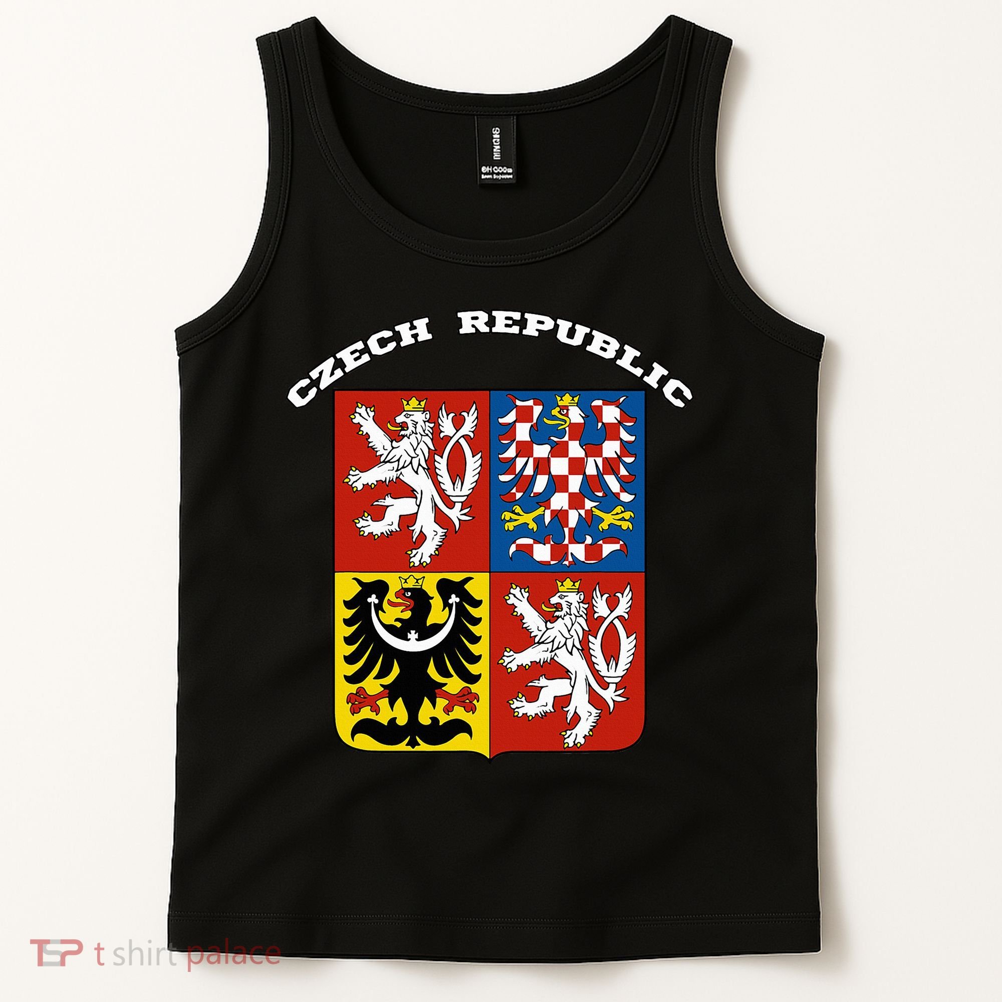 Czech Republic Coat Of Arms Flag Souvenir Prague Tank Top