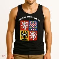 Czech Republic Coat Of Arms Flag Souvenir Prague Tank Top thumb 3