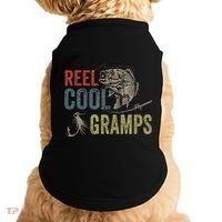 Cute Reel Cool Gramps Fishing Fathers Day Gift Doggie Tank thumb 0