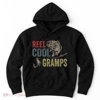 Cute Reel Cool Gramps Fishing Fathers Day Gift Hoodie thumb 0