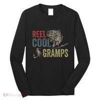 Cute Reel Cool Gramps Fishing Fathers Day Gift Long Sleeve Shirt thumb 0
