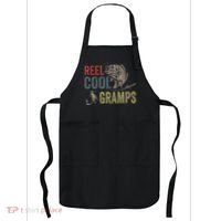 Cute Reel Cool Gramps Fishing Fathers Day Gift Apron thumb 0