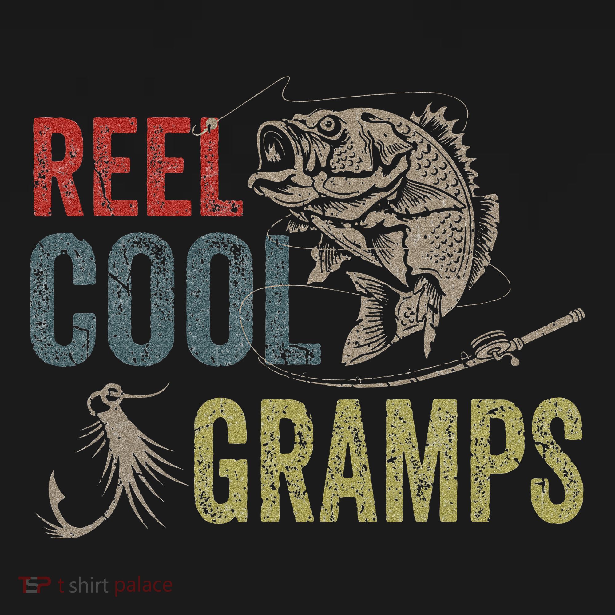 Cute Reel Cool Gramps Fishing Fathers Day Gift Sweatshirt