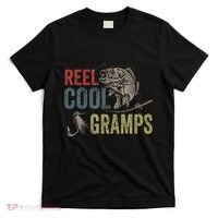 Cute Reel Cool Gramps Fishing Fathers Day Gift T-Shirt thumb 0