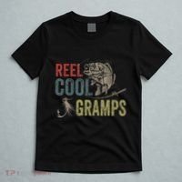 Cute Reel Cool Gramps Fishing Fathers Day Gift T-Shirt thumb 5