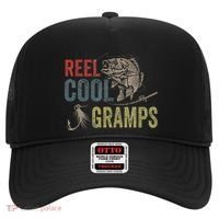 Cute Reel Cool Gramps Fishing Fathers Day Gift Hat thumb 0