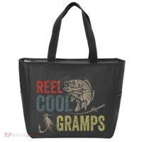 Cute Reel Cool Gramps Fishing Fathers Day Gift Tote Bag thumb 0