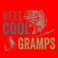 Cute Reel Cool Gramps Fishing Fathers Day Gift Santa Hat thumb 1
