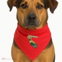 California Retro USA-Made Doggie Bandana thumb 1
