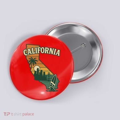 California Retro Button